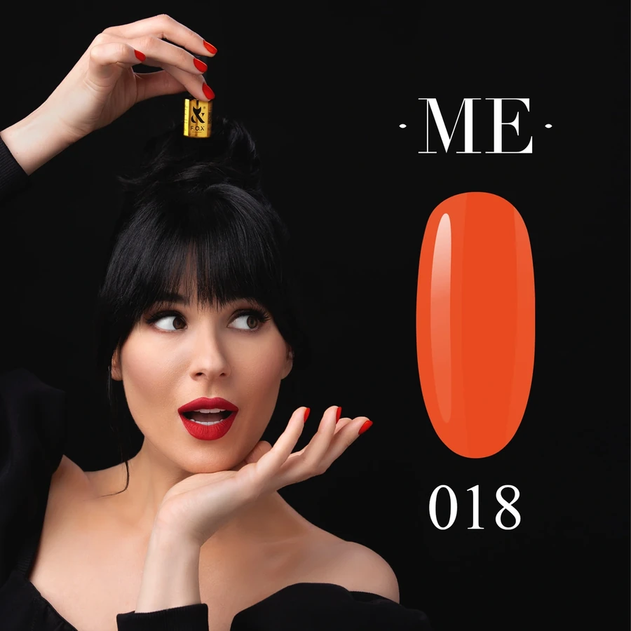 Гель-лак FOX Gel-polish Masha Efrosinina 018 морквяний, емаль 5 мл