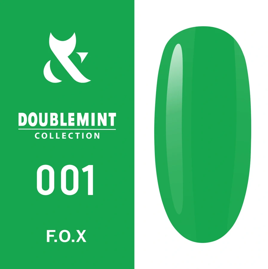 Гель-лак FOX Gel-polish Doublemint 001 соковитий зелений, емаль 5 мл