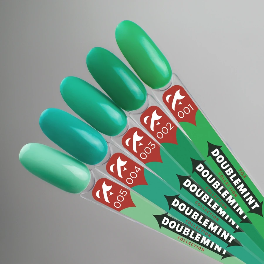Гель-лак FOX Gel-polish Doublemint 005 світло-зелений, емаль 5 мл