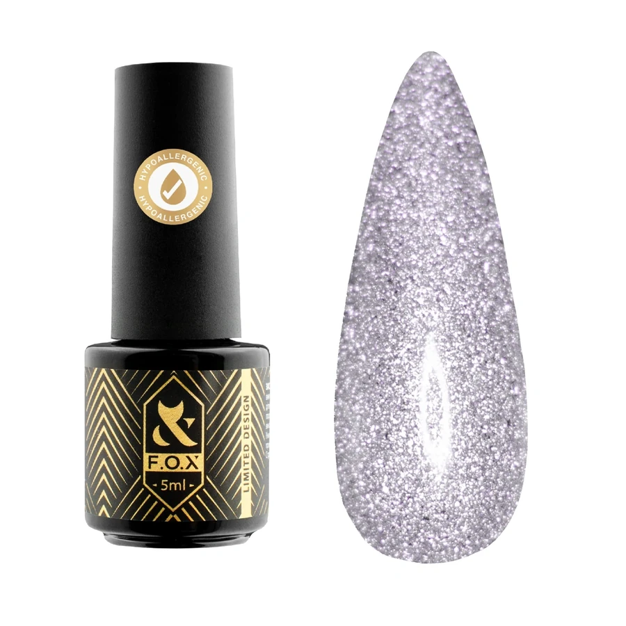 Світловідбивний гель-лак FOX Gel Polish Flash 007 світло-ліловий 5 мл