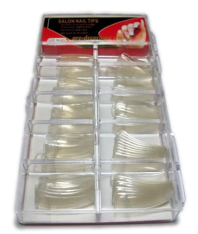 Типси з контактною зоною асорті 100 шт YRE Salon Nail Clear Contact Tips 100 шт