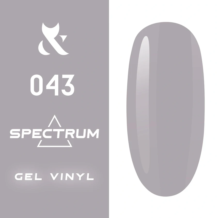Гель-лак FOX Gel-polish Gold Spectrum 043 лилово-сірий, емаль 7 мл