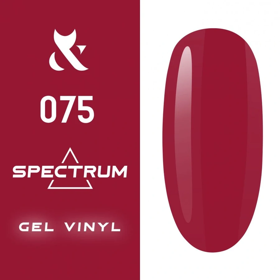 Гель-лак FOX Gel-polish Gold Spectrum 075 світлий рубіновий, емаль 7 мл