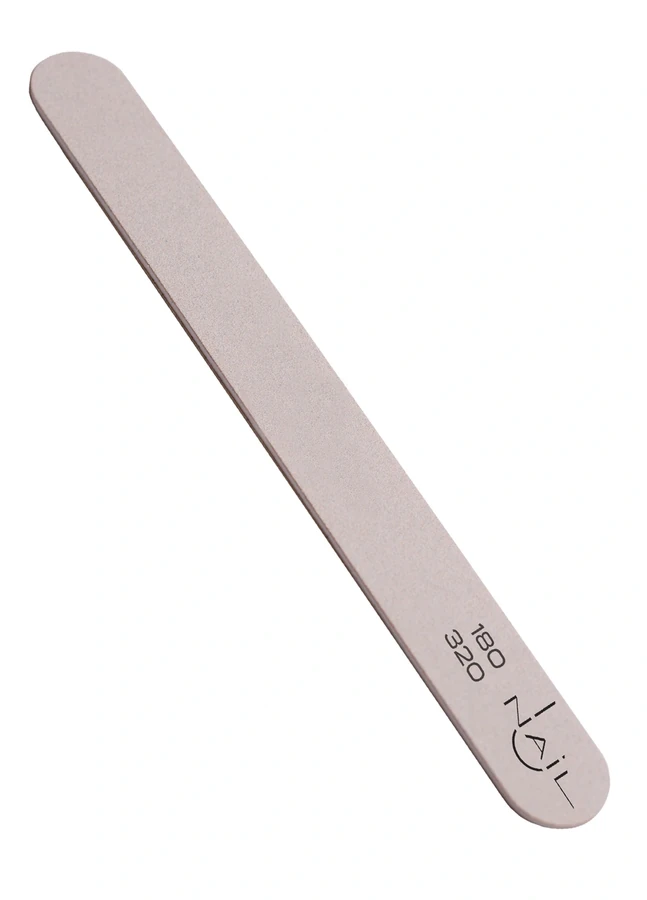 Пилочка для нігтів UNAIL Nail file STANDART 180/320 біла, пряма