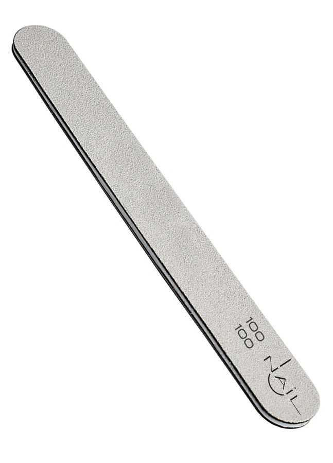 Пилочка для нігтів UNAIL Nail file STANDART Soft 100/100 біла, пряма, з м`якою підкладкою