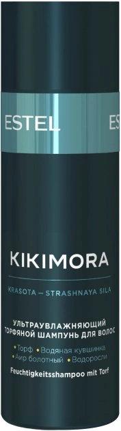 Зволожуючий шампунь для всіх типів волосся Estel Professional Kikimora Ультразволожуючий торф`яний шампунь для волосся 60 мл