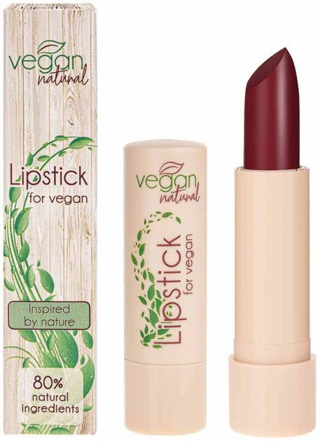 Губна помада Vegan Natural Помада №08 бордовий