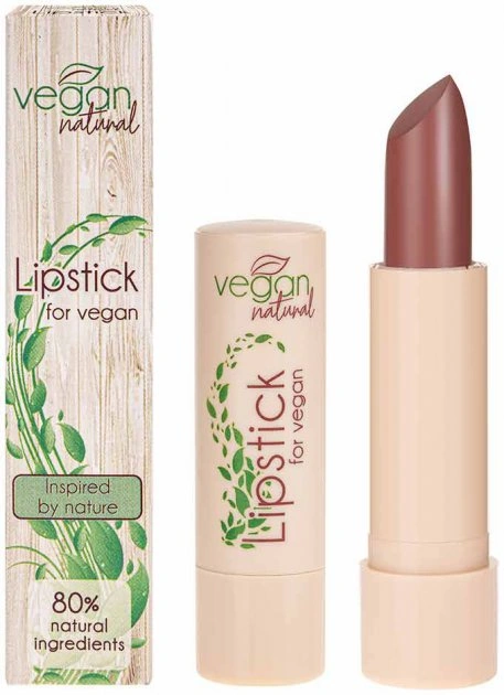Губна помада Vegan Natural Помада №02 бежево-рожевий