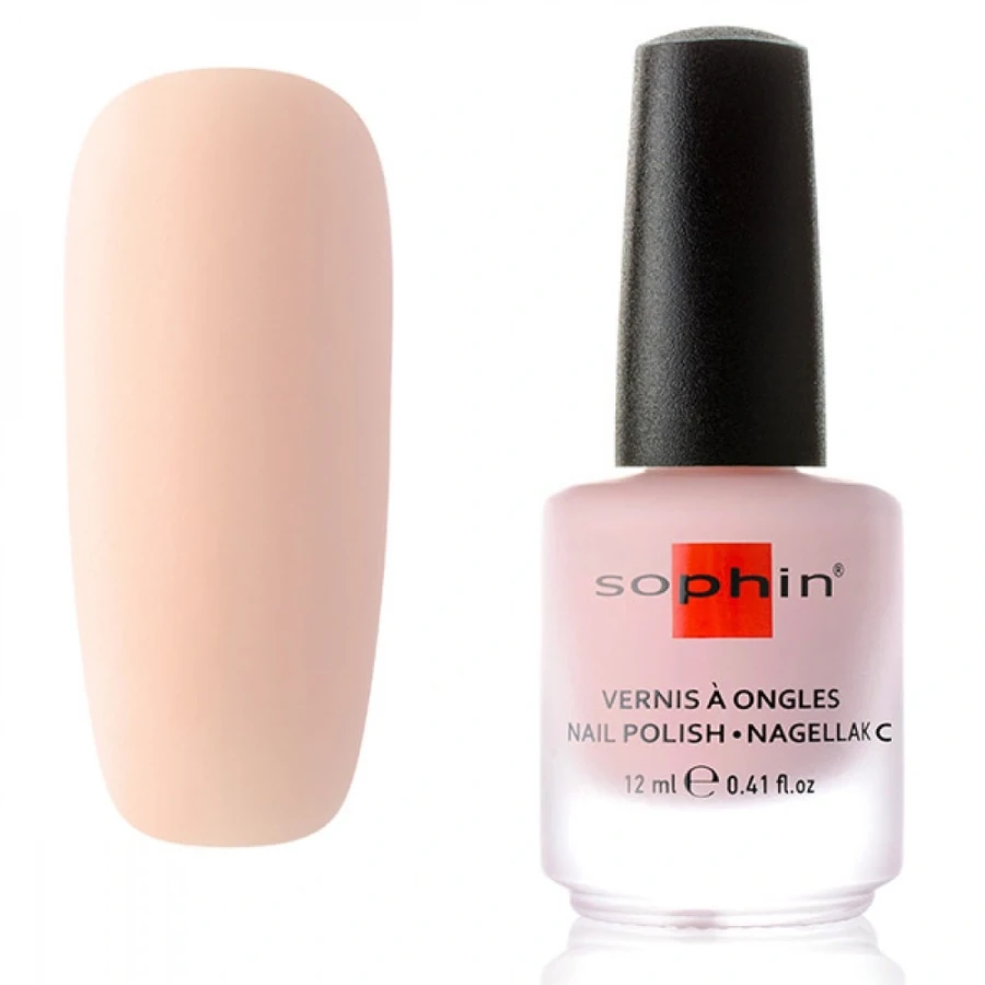Лак Sophin Nail Lacquer №368 бежево-персиковий лак желейної текстури 12 мл