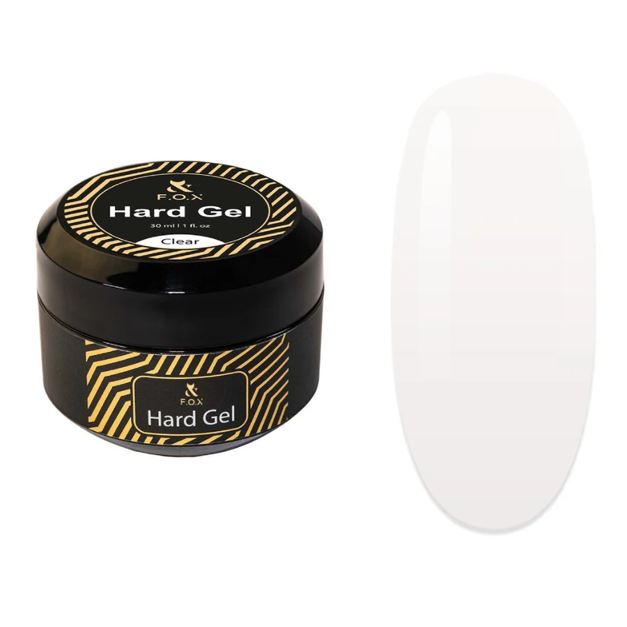 Гель для моделювання FOX Hard Gel Clear прозорий 30 мл