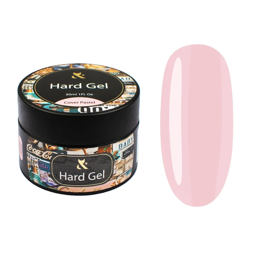 Гель для моделювання камуфлюючий FOX Hard Gel Cover Pastel пастельний рожевий 30 мл