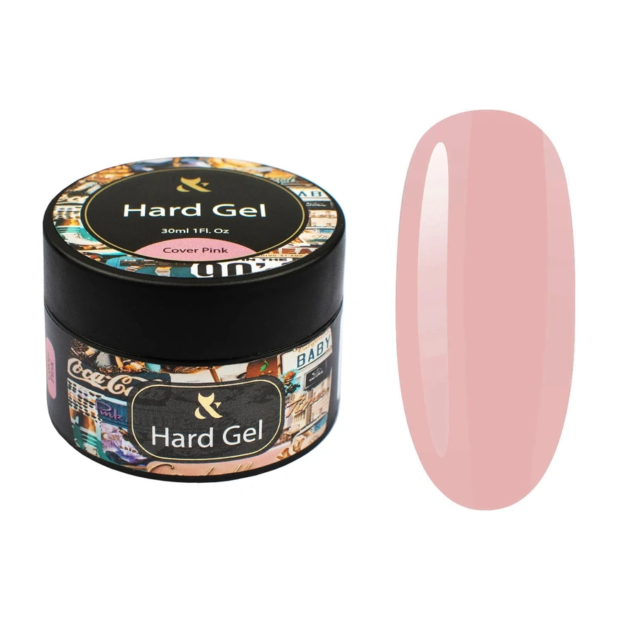 Гель для моделювання камуфлюючий FOX Hard Gel Cover Pink рожевий 30 мл