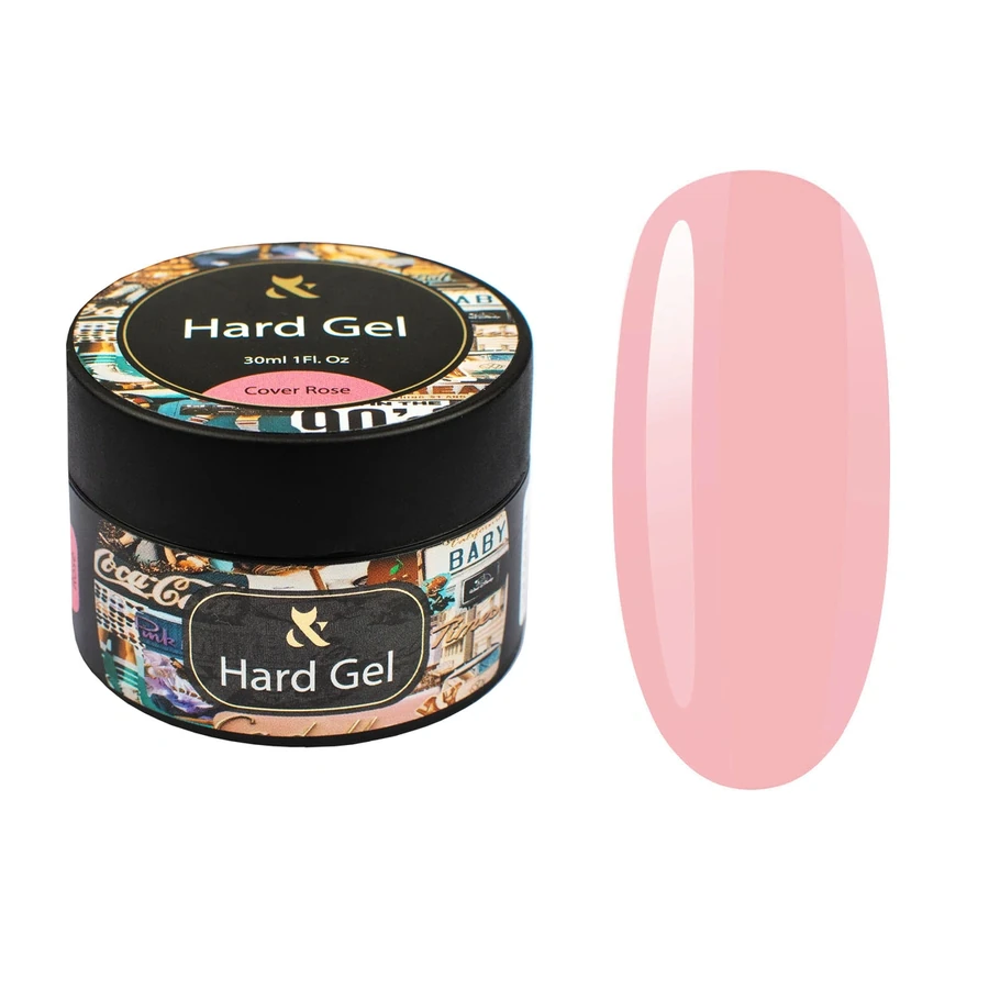 Гель для моделювання камуфлюючий FOX Hard Gel Cover Rose рожевий 30 мл