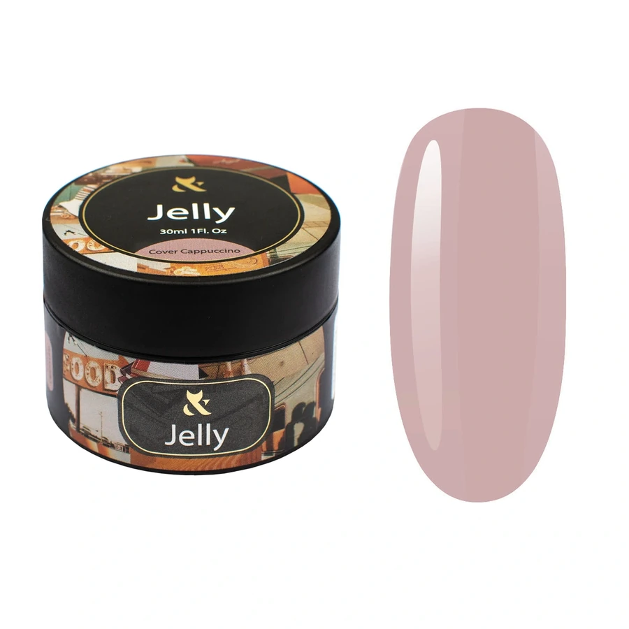 Гель для моделювання камуфлюючий FOX Jelly Gel Cover Cappuccino капучіно 30 мл