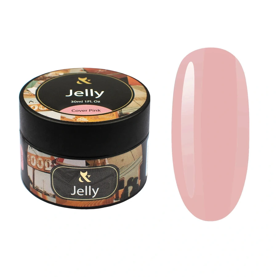 Гель для моделювання камуфлюючий FOX Jelly Gel Cover Pink рожевий 30 мл