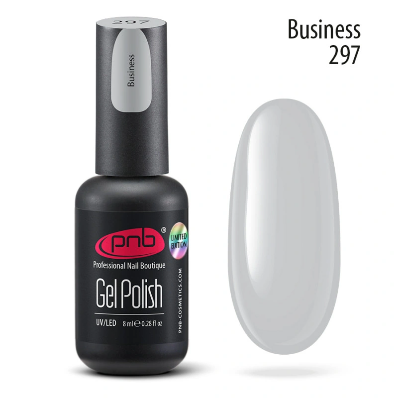 Гель-лак PNB №297 Business сірий 8 мл