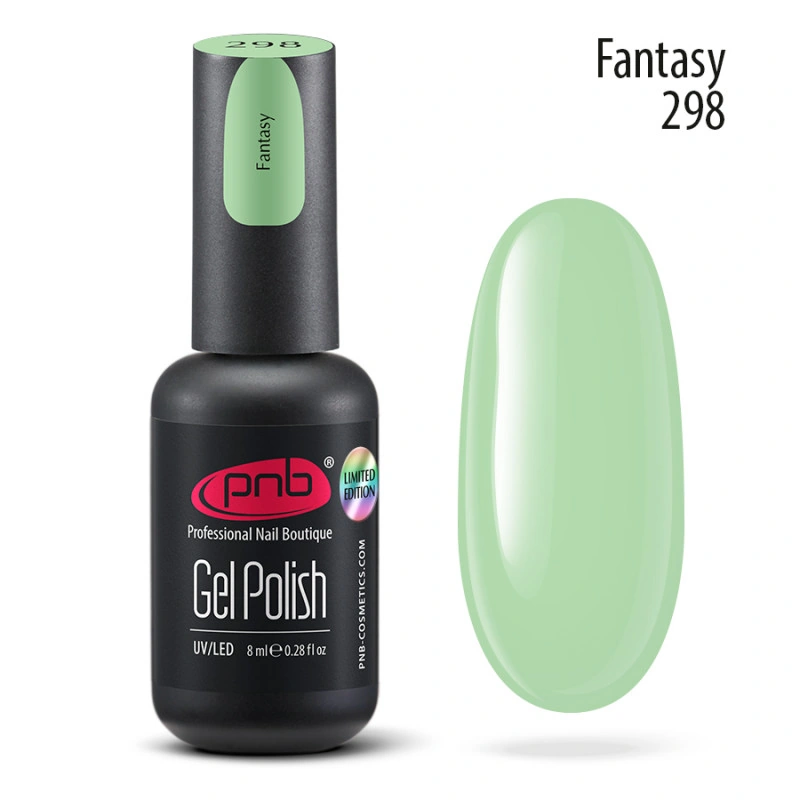 Гель-лак PNB №298 Fantasy м`ятний 8 мл
