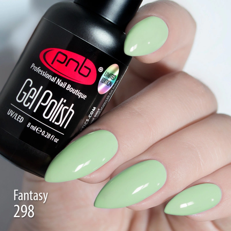 Гель-лак PNB №298 Fantasy м`ятний 8 мл