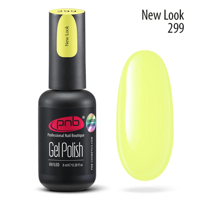 Гель-лак PNB №299 New look світло-жовтий 8 мл