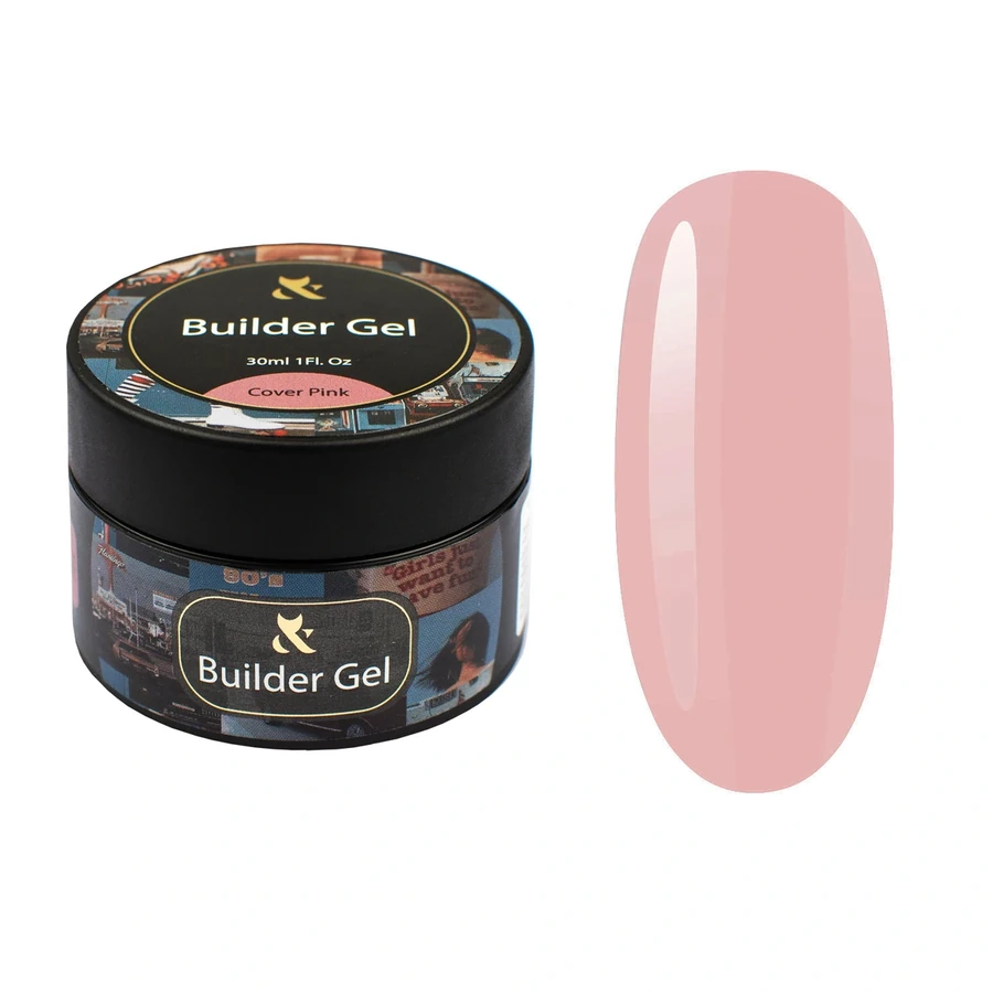 Гель для моделювання камуфлюючий FOX Builder Gel Cover Pink рожевий 30 мл