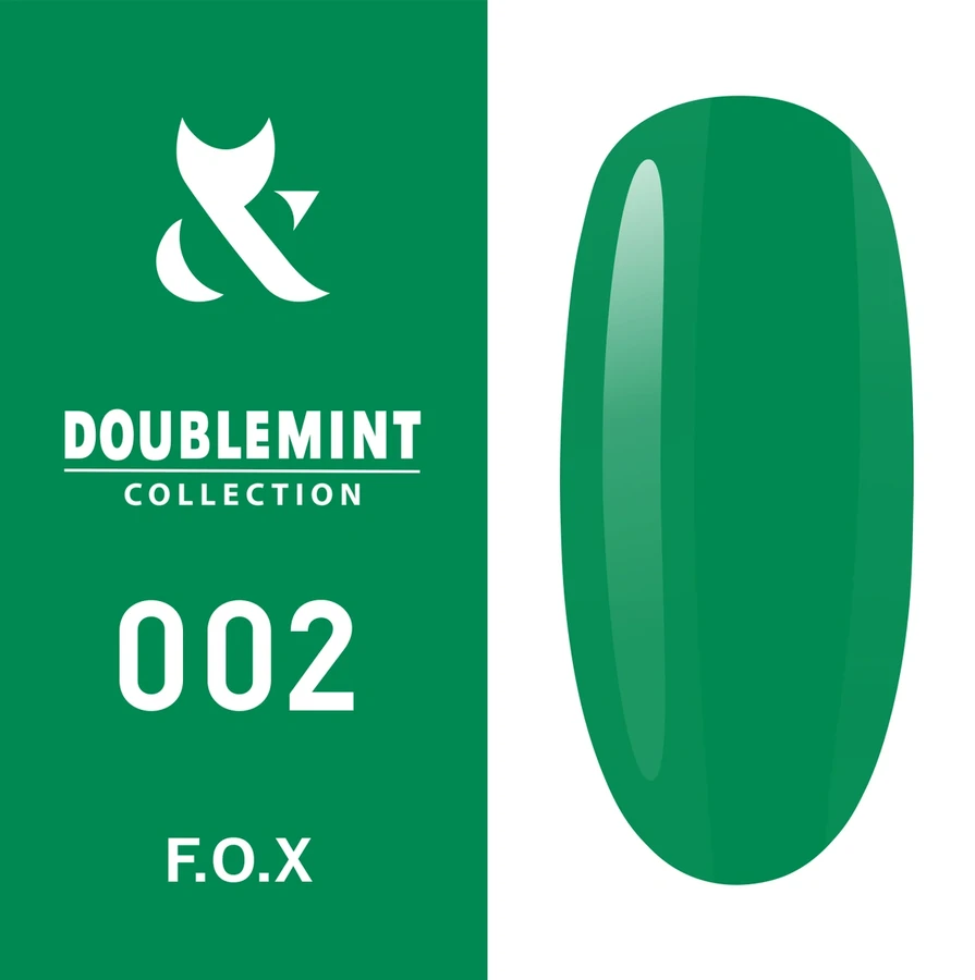 Гель-лак FOX Gel-polish Doublemint 002 яскрава м`ята, емаль 7 мл