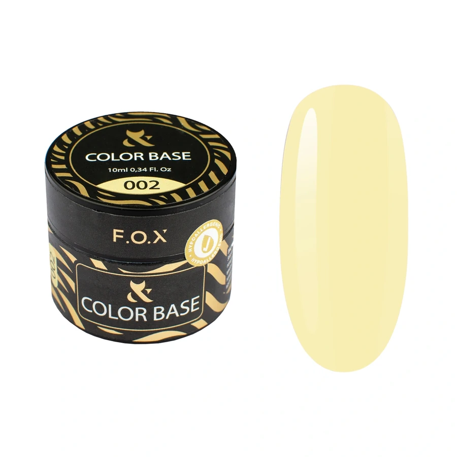 Кольорове базове покриття FOX Color Base 002 жовтий 10 мл