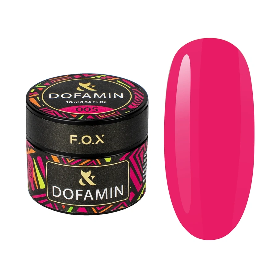 Кольорове базове покриття FOX Base Dofamin 005 малиновий 10 мл