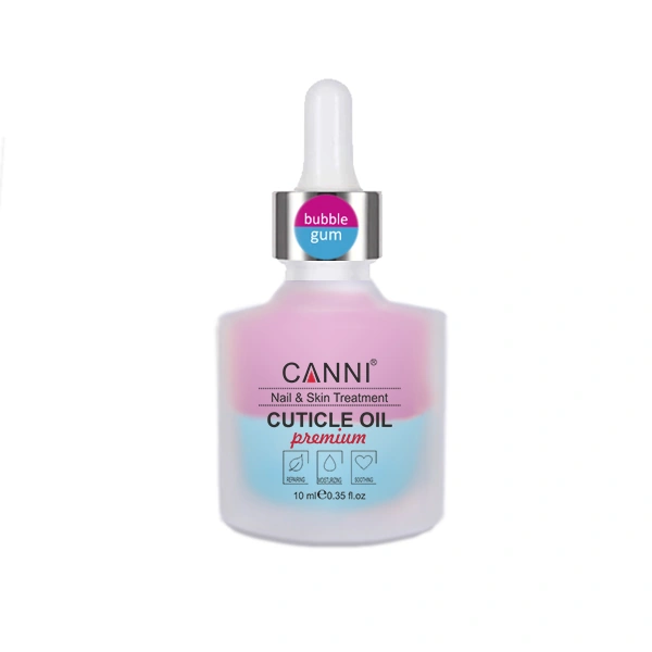 Двофазне масло для кутикули Canni Two Phase Cuticle Oil Bubble Gum бабл-гам 10 мл