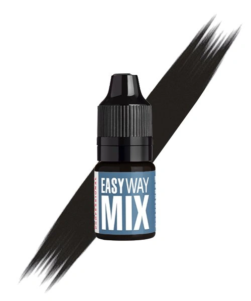 Пігмент для очей Kodi Easy Way Mix W02E універсальний чорний колір, інтенсивність якого можна регулювати 7 мл