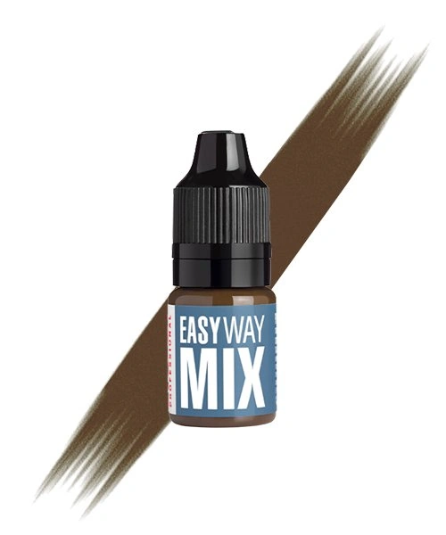 Пігмент для брів Kodi Easy Way Mix W03B середньо-коричневий колір для теплого типу шкіри 7 мл