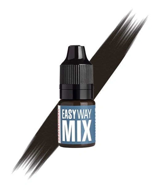 Пігмент для брів Kodi Easy Way Mix W13B холодний та насичений відтінок еспресо 7 мл