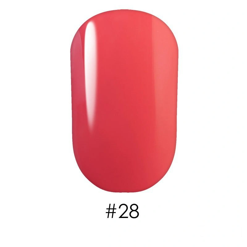 Гель лак G.La color 028 G.La color кораловий з рожевим відтінком, емаль 10 мл