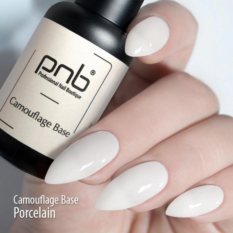 Камуфлююча каучукова база PNB Camouflage Base Porcelain порцелянова, молочна 8 мл