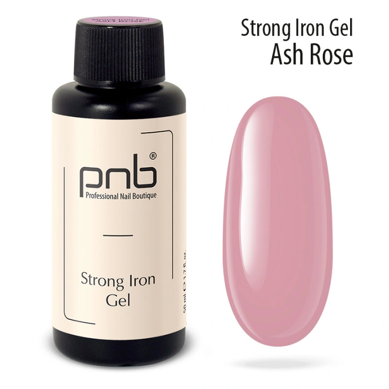 Конструюючий екстра-міцний гель PNB Strong Iron Gel Ash Rose попеляста троянда 50 мл