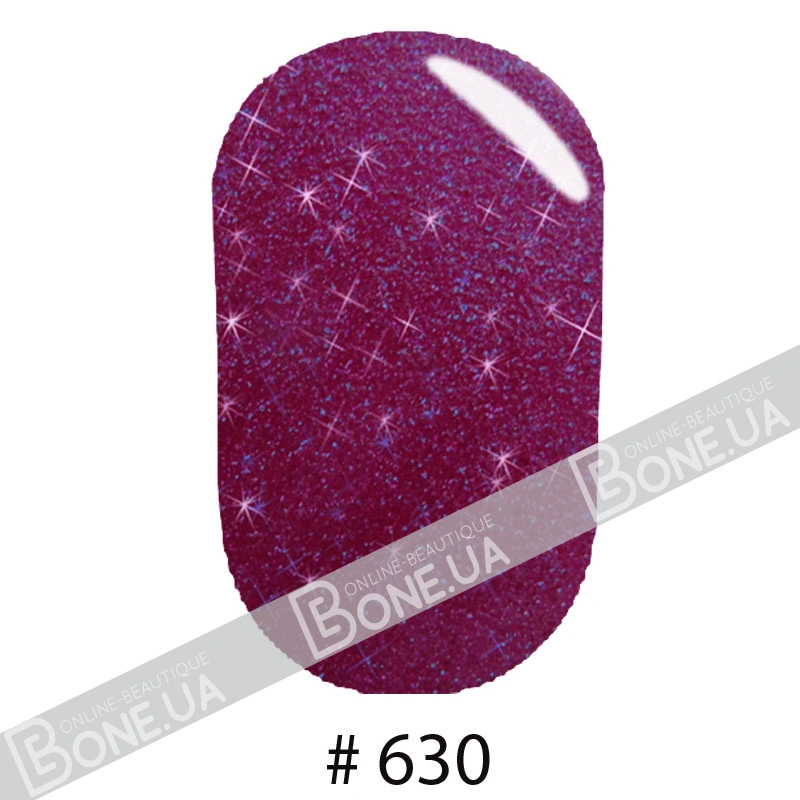 Лак Naomi Nail Lacquer 630 Naomi фіолетово-бузковий, текстурний 12 мл