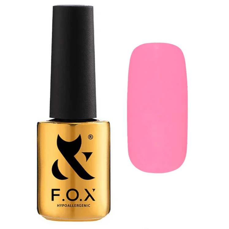 Гель-лак EzFlow Gel Polish Gold Pigment №115 насичений рожевий, кремовий, емаль 7 мл