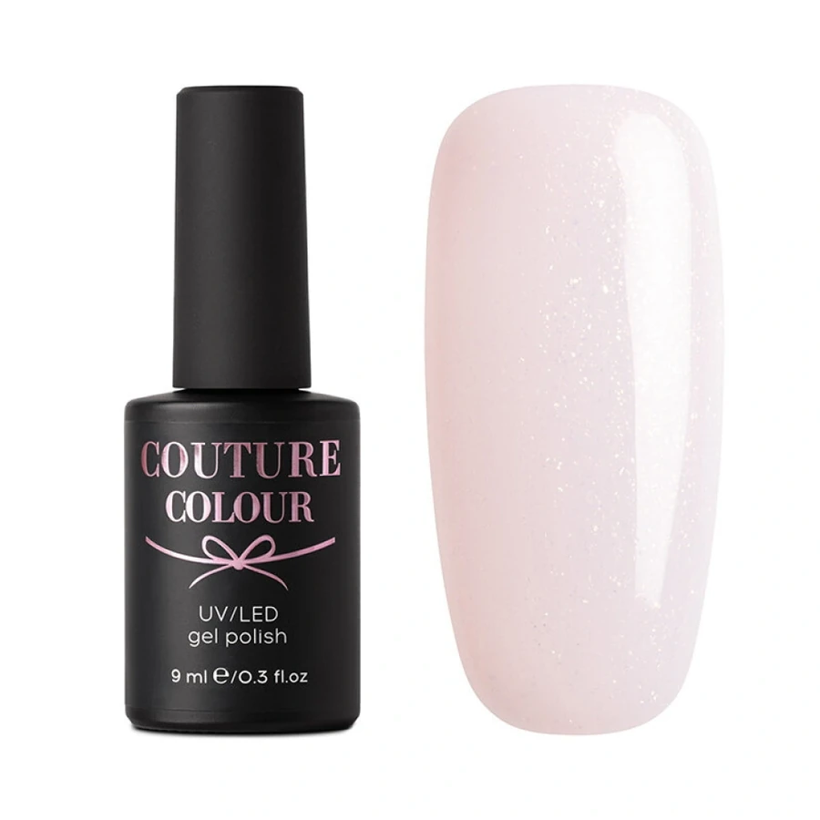 Гель-лак Couture Colour Soft Nude 12 напівпрозорий світло-рожевий, з шимером 9 мл