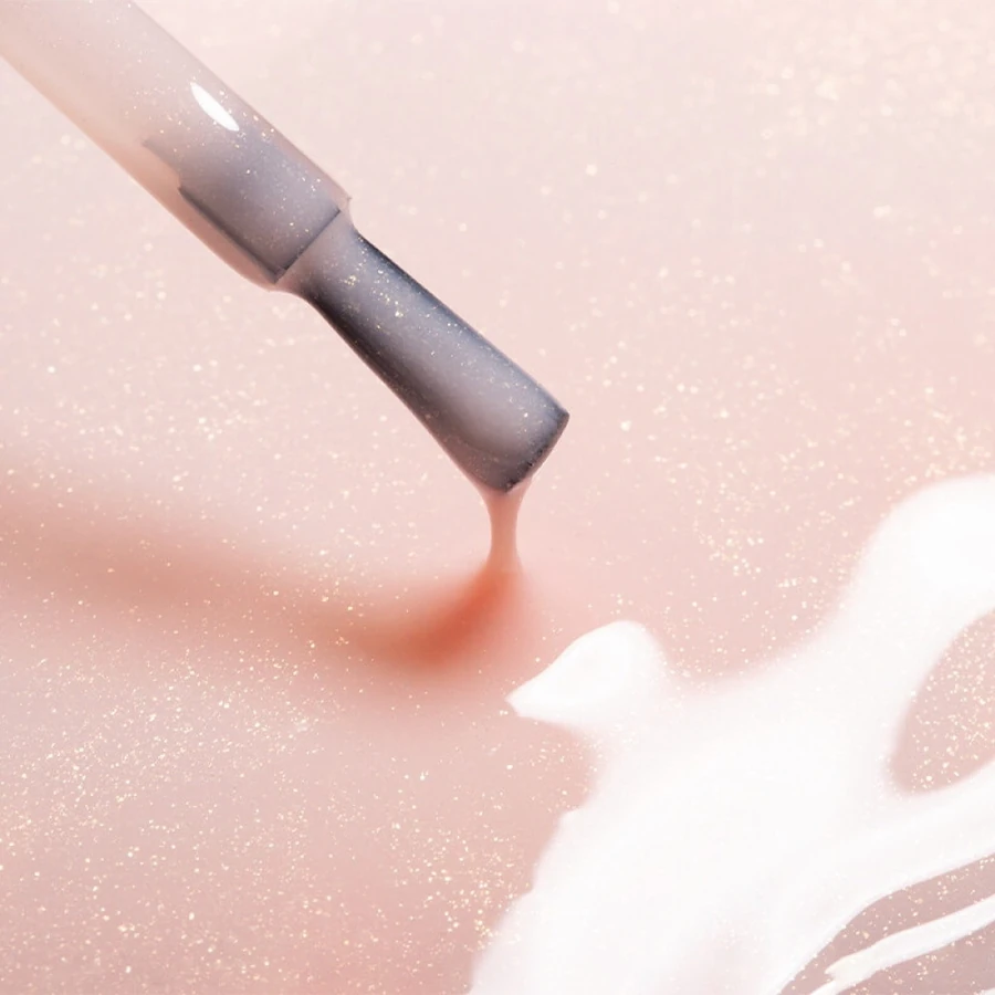 Гель-лак Couture Colour Soft Nude 14 напівпрозорий світлий абрикосово-рожевий, із шимером 9 мл