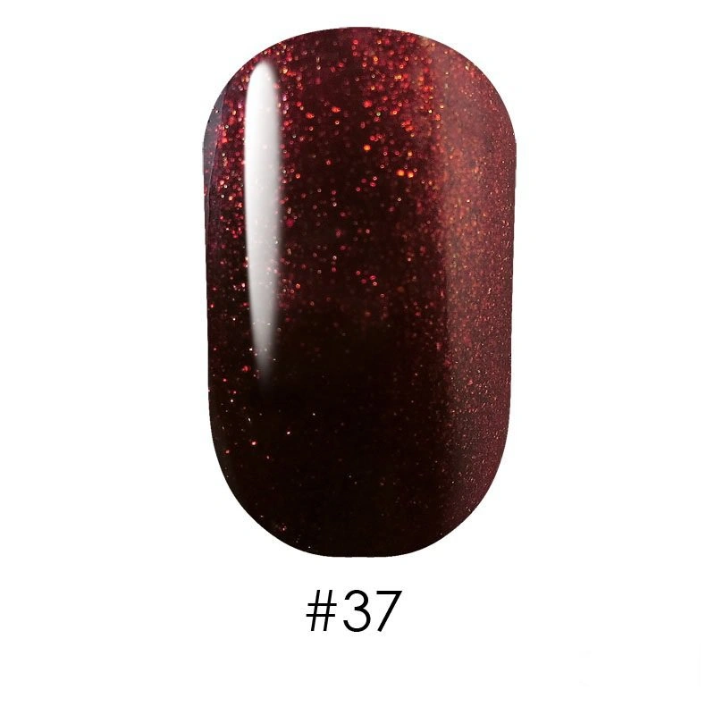 Гель лак G.La color 037 G.La color бордовий з червоним шиммером із золотим відливом 10 мл
