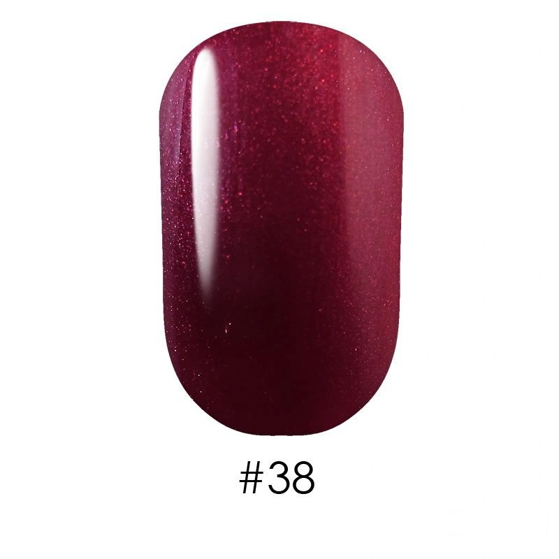Гель лак G.La color 038 G.La color бордово-сливовий із шиммером 10 мл