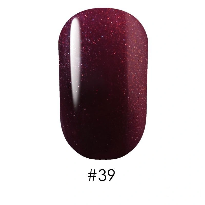 Гель лак G.La color 039 G.La color фіолетово-баклажановий із шиммером 10 мл