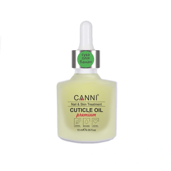 Суха олія для кутикули Canni Dry Cuticle Oil Banana банан 10 мл