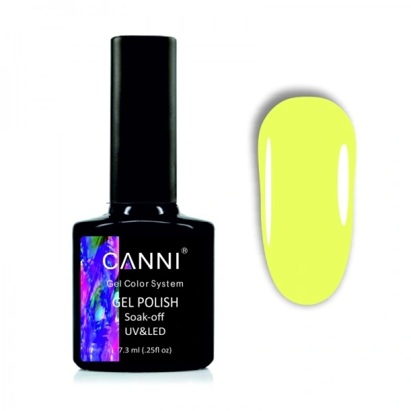 Гель-лак Canni Gel Polish №1025 соковитий лимон, емаль 7,3 мл