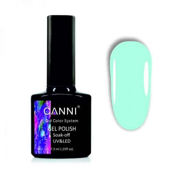 Гель-лак Canni Gel Polish №1027 зелено-блакитний, емаль 7,3 мл