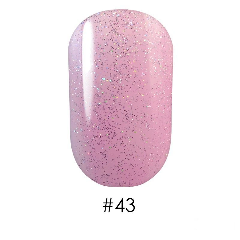 Гель лак G.La color 043 G.La color рожевий з кольоровими блискітками 10 мл