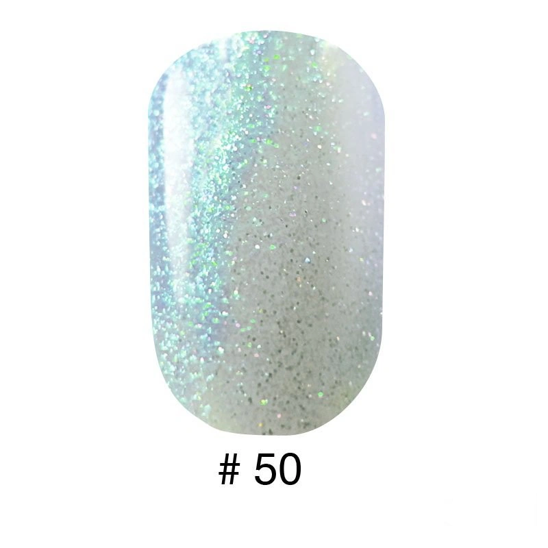 Гель лак G.La color 050 G.La color молочно-срібний з різнокольоровим гліттером, що переливається 10 мл