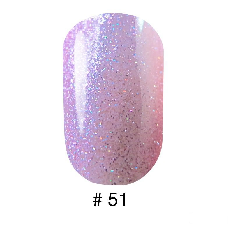 Гель лак G.La color 051 G.La color лилово-рожевий з блискітками, що переливаються 10 мл