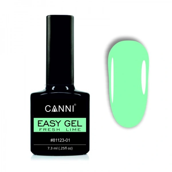 Гель для нарощування та зміцнення нігтів Canni Easy gel 04 Fresh Lime світлий лаймовий 7,3 мл