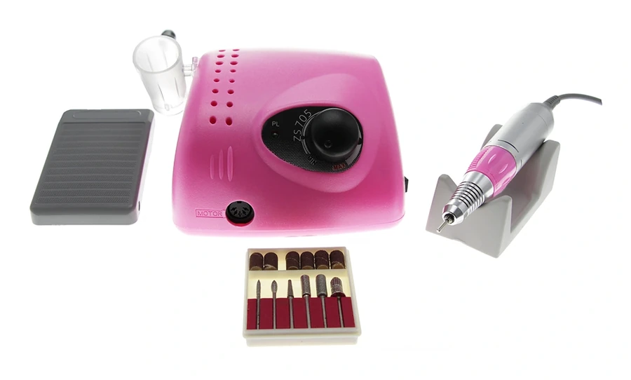 Фрезер для манікюру та педикюру BUCOS ZS-705 PINK PROFESSIONAL 65W / 35000 об/хв