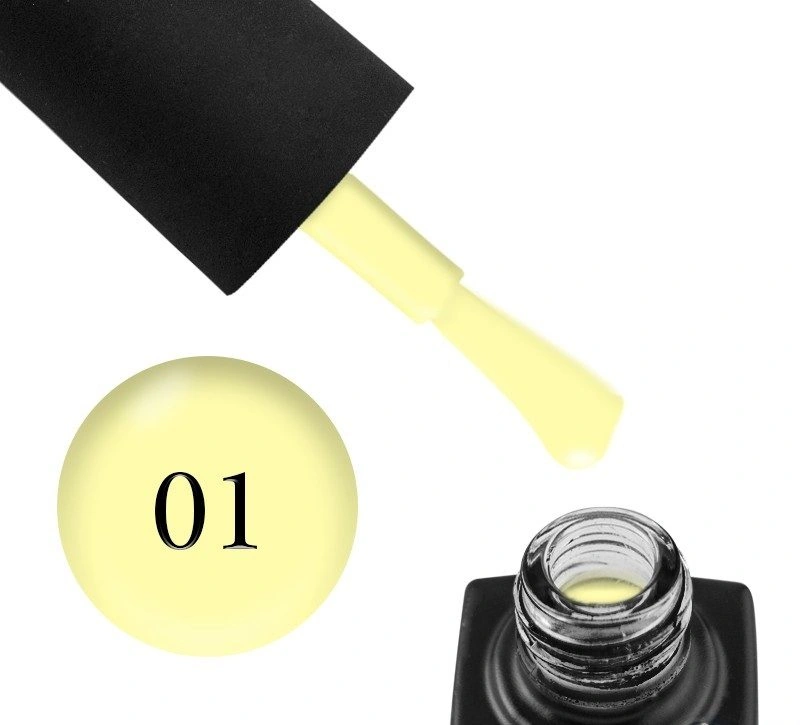 База кольорова GO Active Tint Base 01 Lemon пастельно-жовтий, емаль, напівпрозорий 10 мл